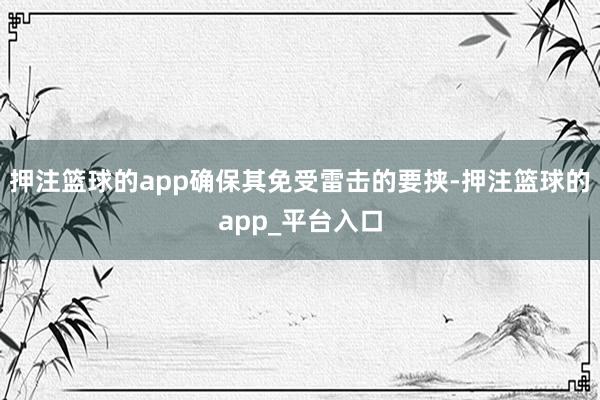 押注篮球的app确保其免受雷击的要挟-押注篮球的app_平台入口