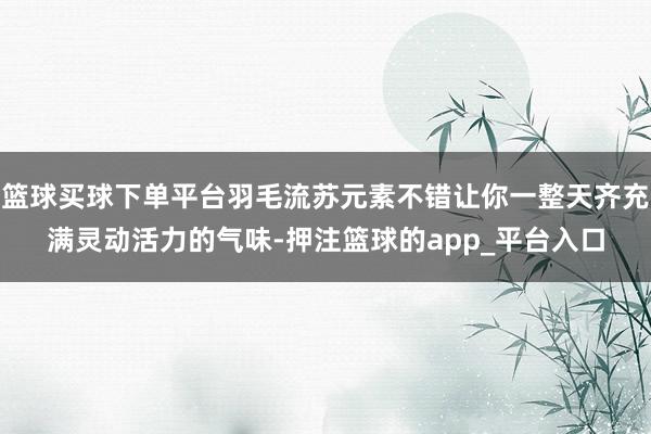 篮球买球下单平台羽毛流苏元素不错让你一整天齐充满灵动活力的气味-押注篮球的app_平台入口