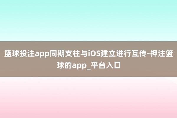 篮球投注app同期支柱与iOS建立进行互传-押注篮球的app_平台入口