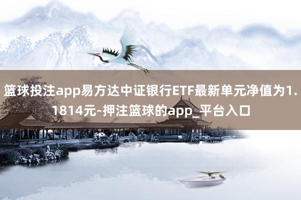 篮球投注app易方达中证银行ETF最新单元净值为1.1814元-押注篮球的app_平台入口